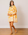 Gold Palm Geo with Gold Dot Lilly Dress