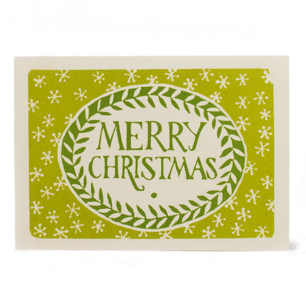 Merry Christmas Card in Sap + Grass