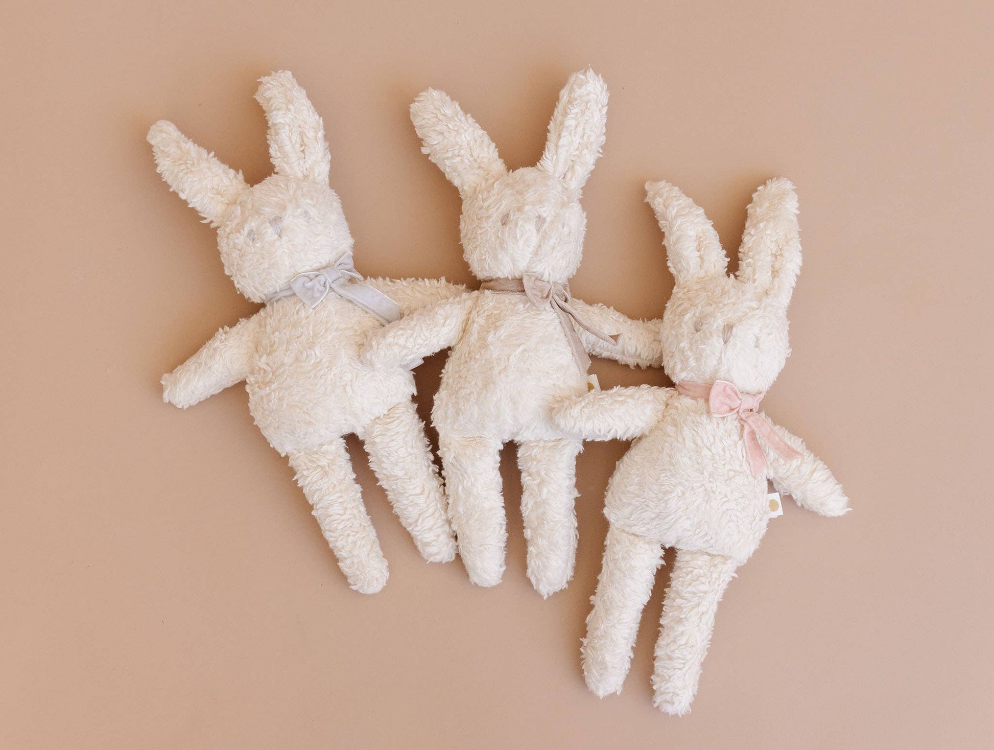 Charlie Bunny Pink Velvet Bow