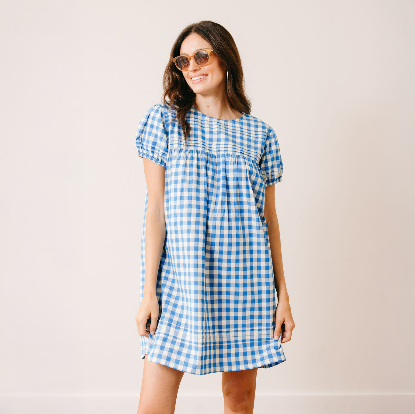 Blue Bay Gingham Penny Dress