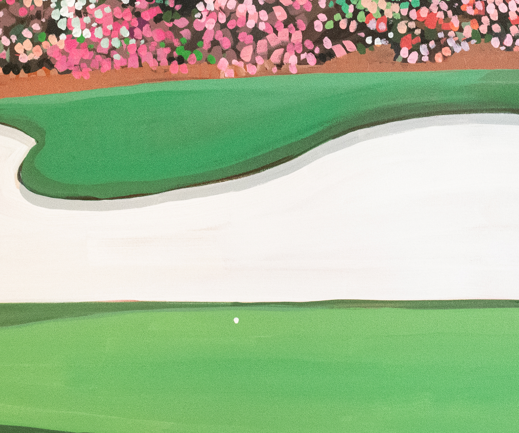 Azaleas at the #13 Green From The Masters Print