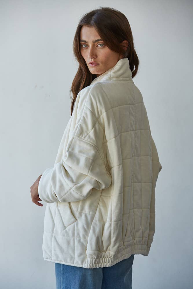 Quilted Knit Jacket