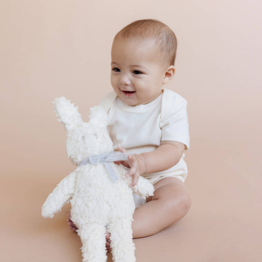 Charlie Bunny Grey Bow Lovie