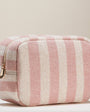 Striped Terry Fabric Travel Pouch