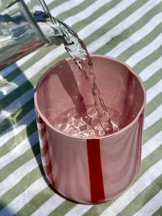 Atina Glassware - Pink & Red