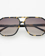 Billie Tortoise + Gray Unisex Aviator Sunglasses