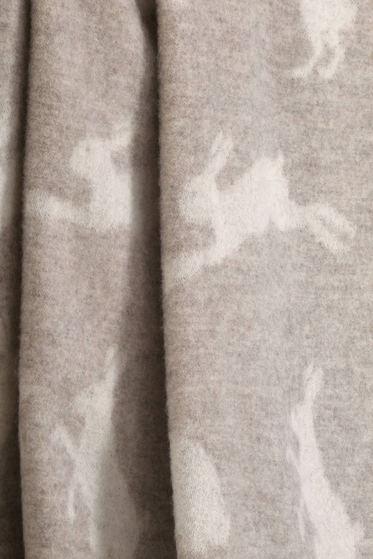 Hares Soft Brown Pure Wool Throw