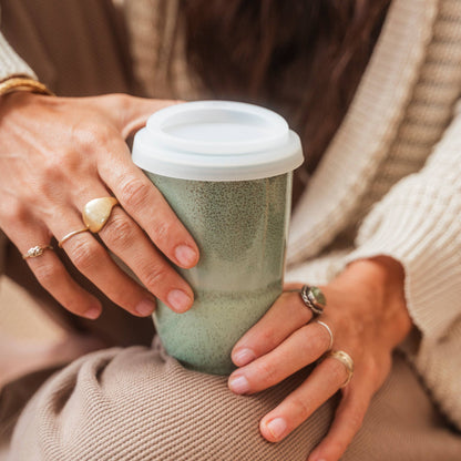 Emerald 12oz Ceramic Travel Mug