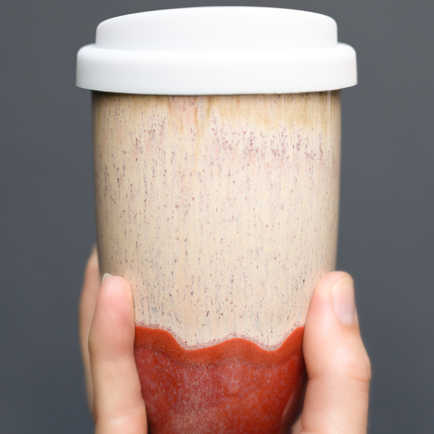 Jupiter Ceramic 12 Oz. Travel Mug with Lid & Sleeve