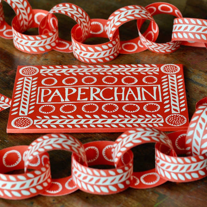 Red + White Paperchain