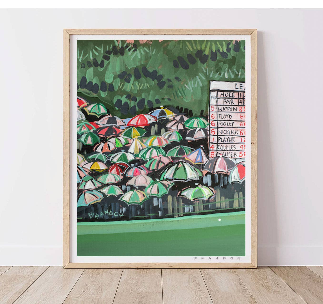 The Masters "Rainy Fairway"at Augusta National Print