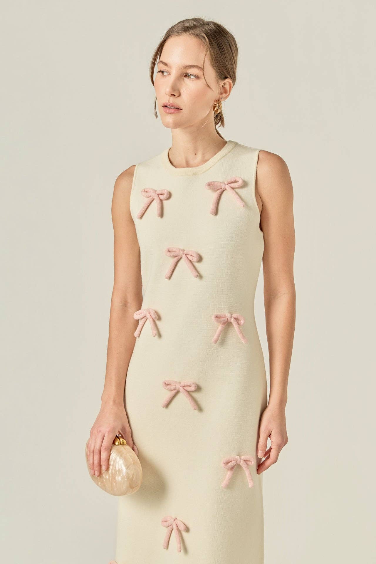 Lila Bow Midi Dress – The Little Bear