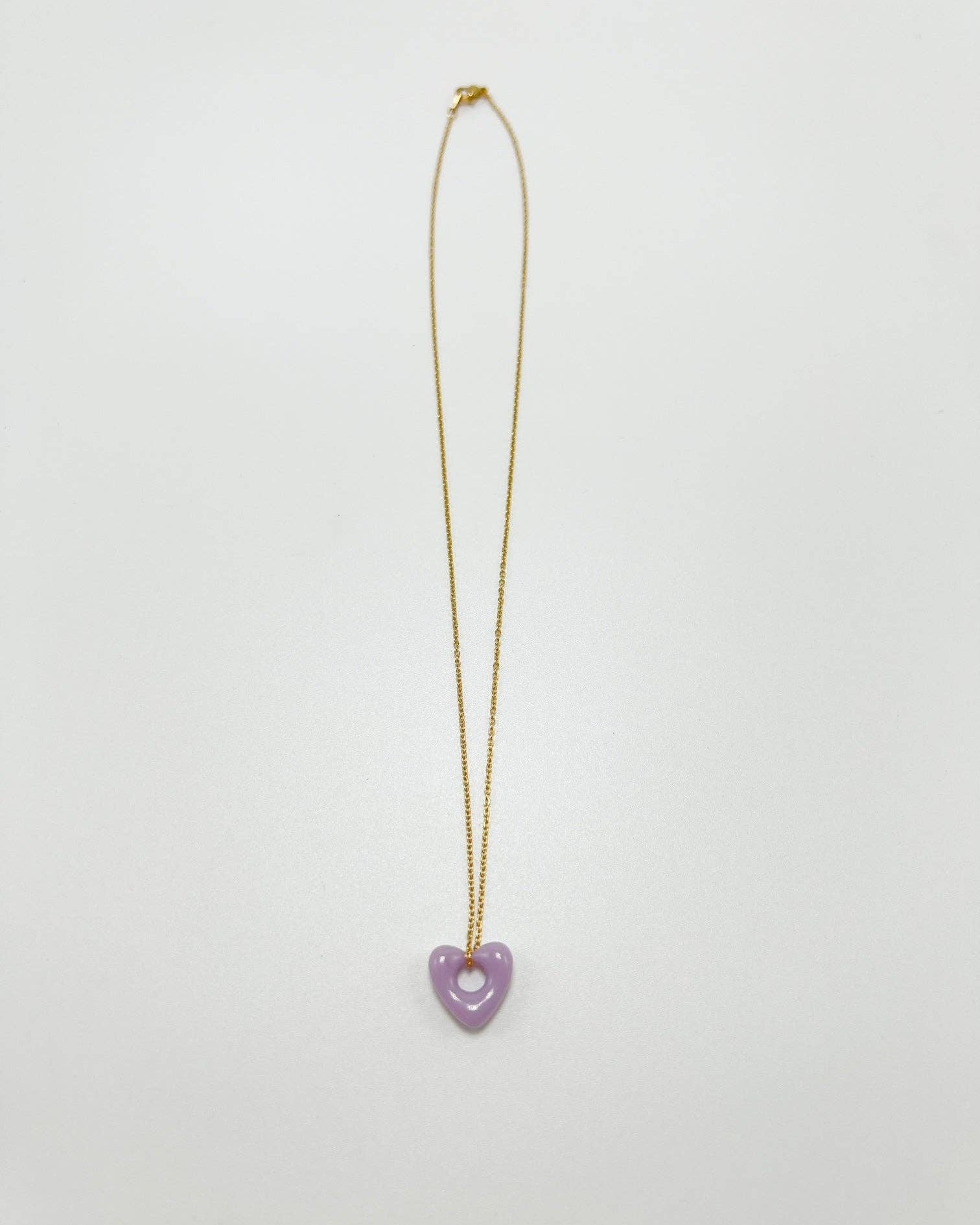 Signature Heart Necklace In Lavender