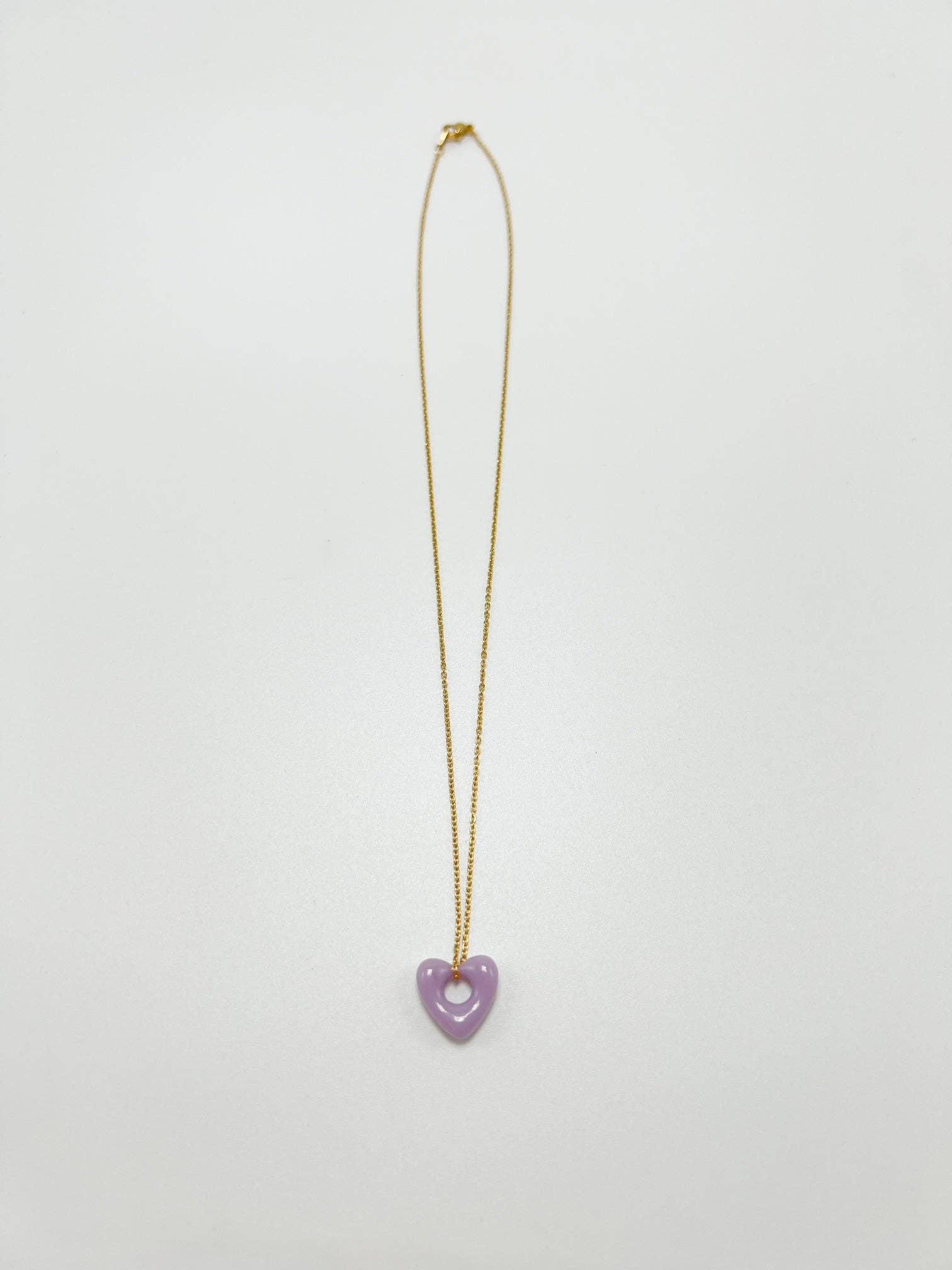 Signature Heart Necklace In Lavender