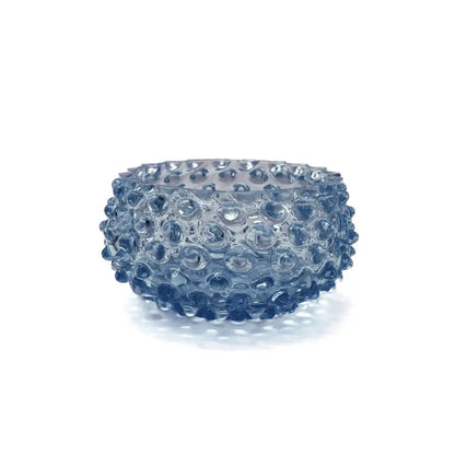 Midnight Blue Small Hobnail Glass Bowl