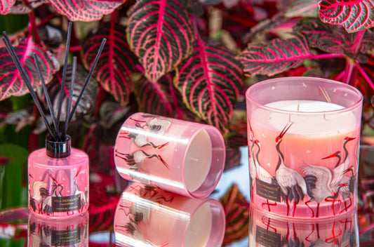 Jungletopia Flamingo Pink Candle - Large