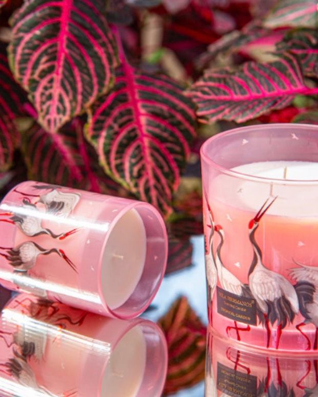 Jungletopia Flamingo Pink Candle -  Small