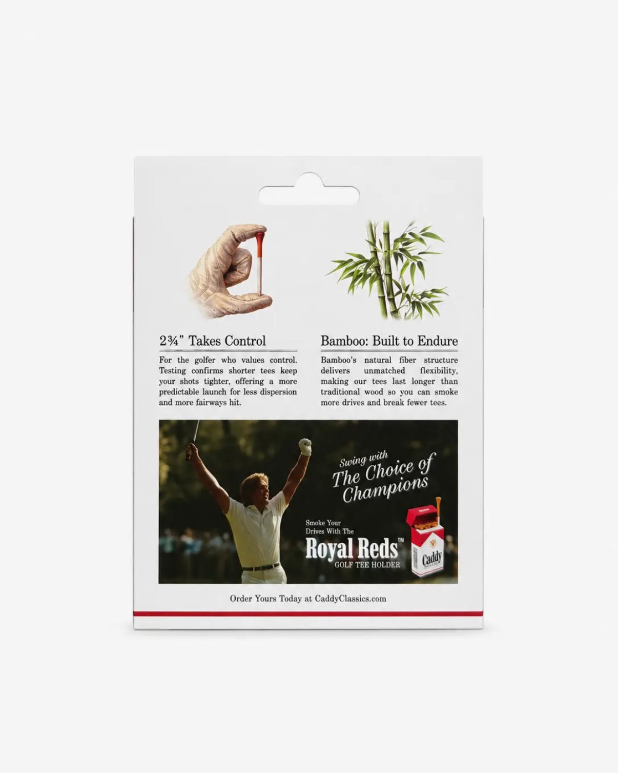 Royal Reds Golf Tees