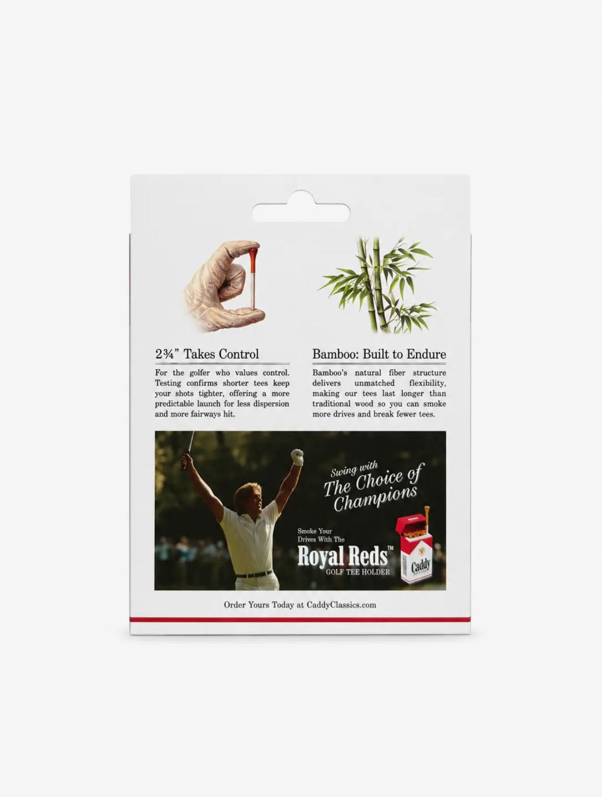 Royal Reds Golf Tees