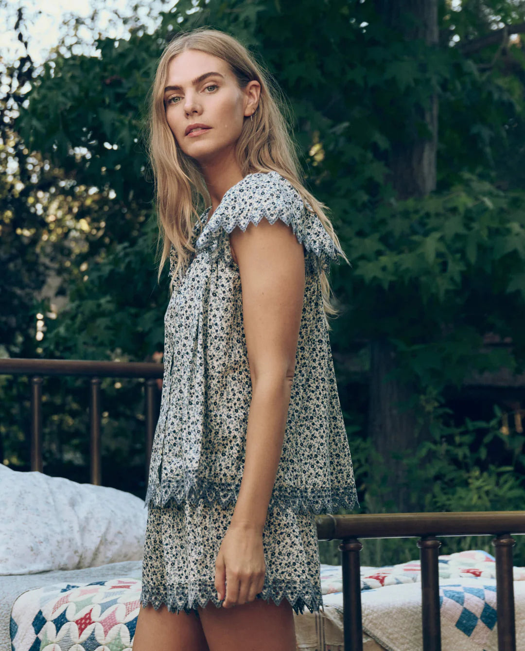 The Flutter Sleeve Sleep Top