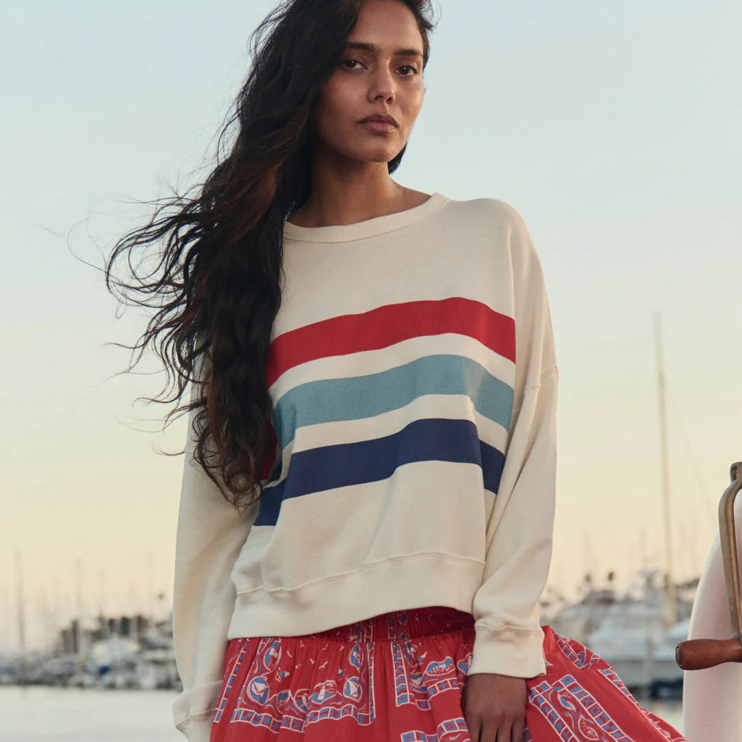 The Teammate Sweatshirt Saltwater Stripe