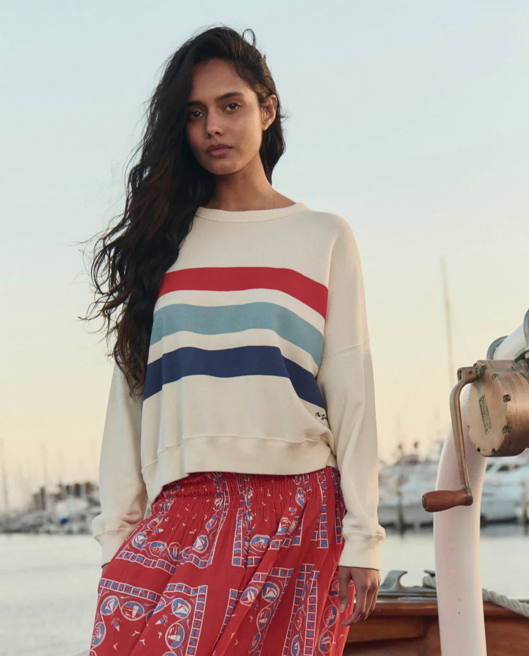 The Teammate Sweatshirt Saltwater Stripe
