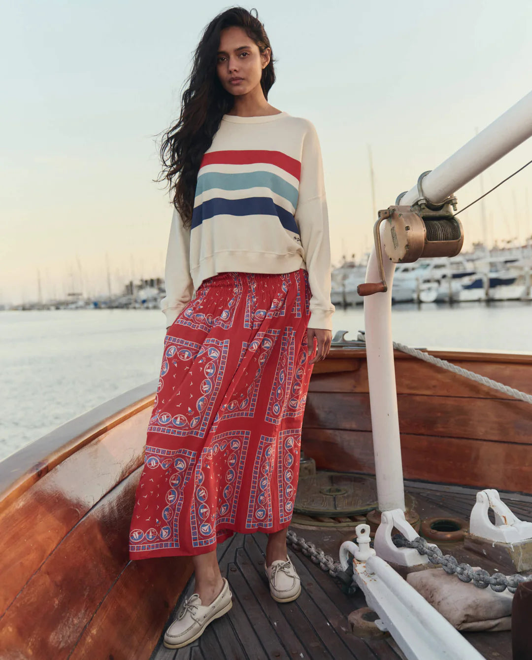 The Teammate Sweatshirt Saltwater Stripe