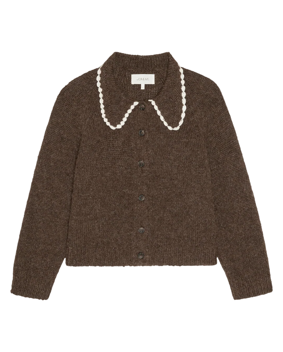The Crochet Collar Cardigan.