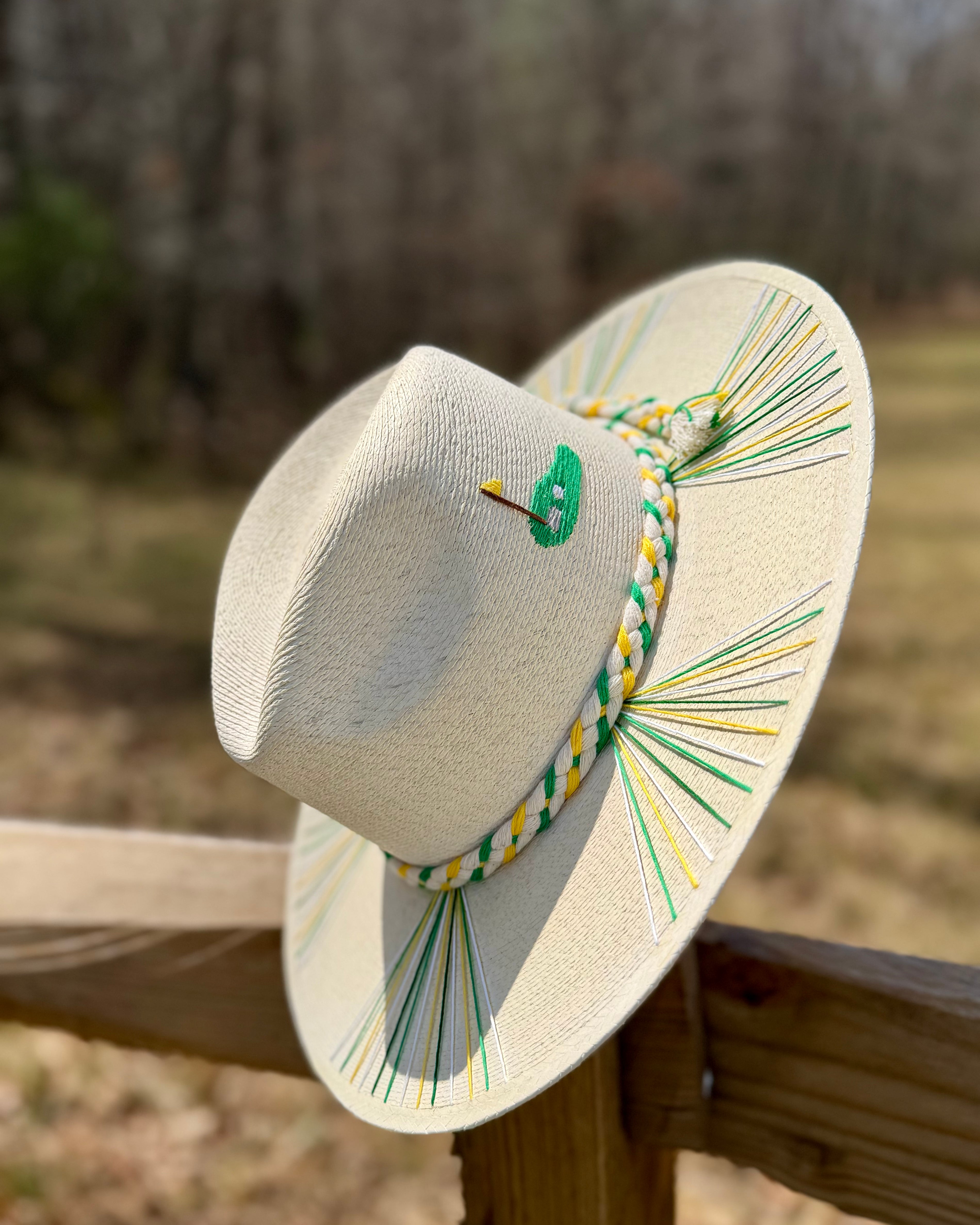 Hole in One Green Palm Hat
