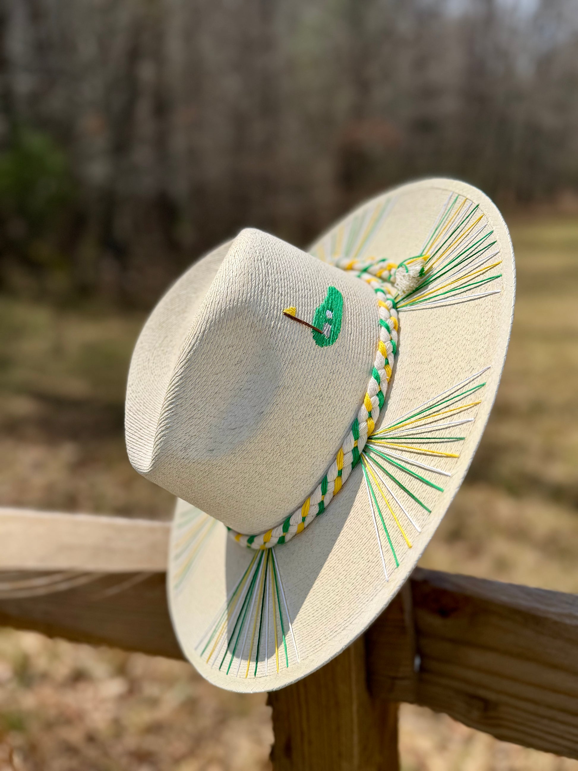 Hole in One Green Palm Hat