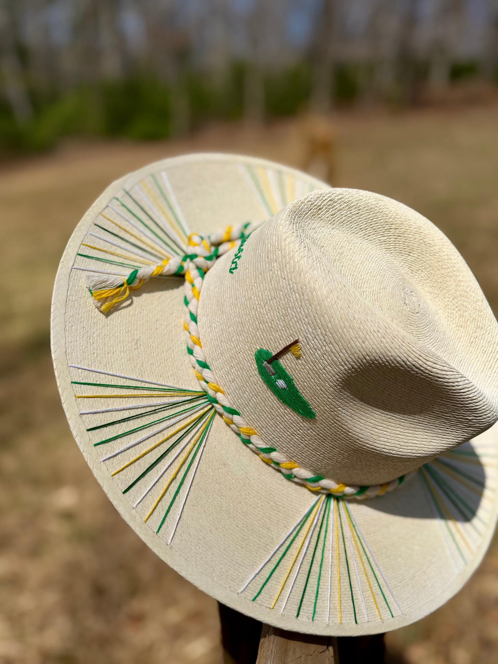 Hole in One Green Palm Hat