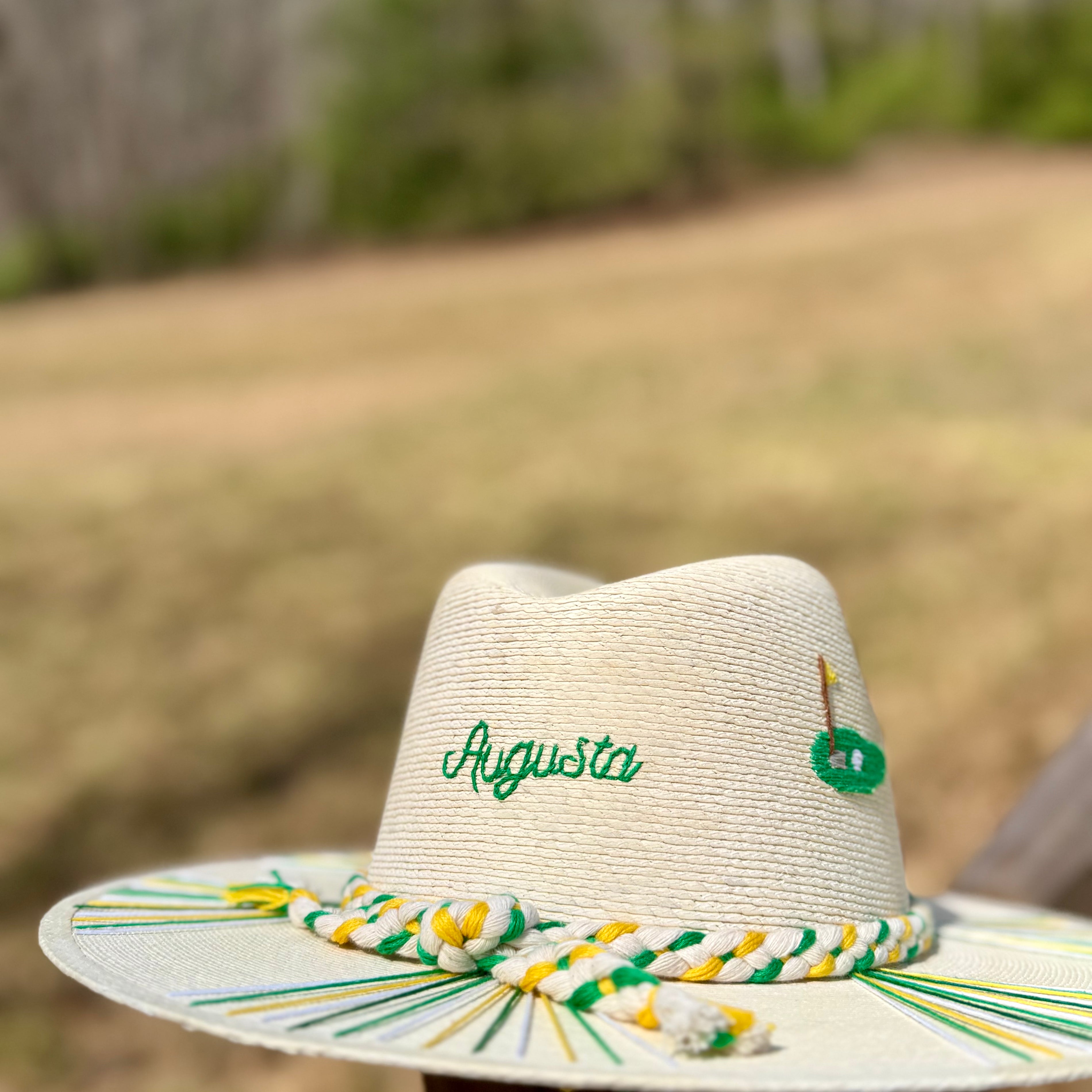Hole in One Green Palm Hat