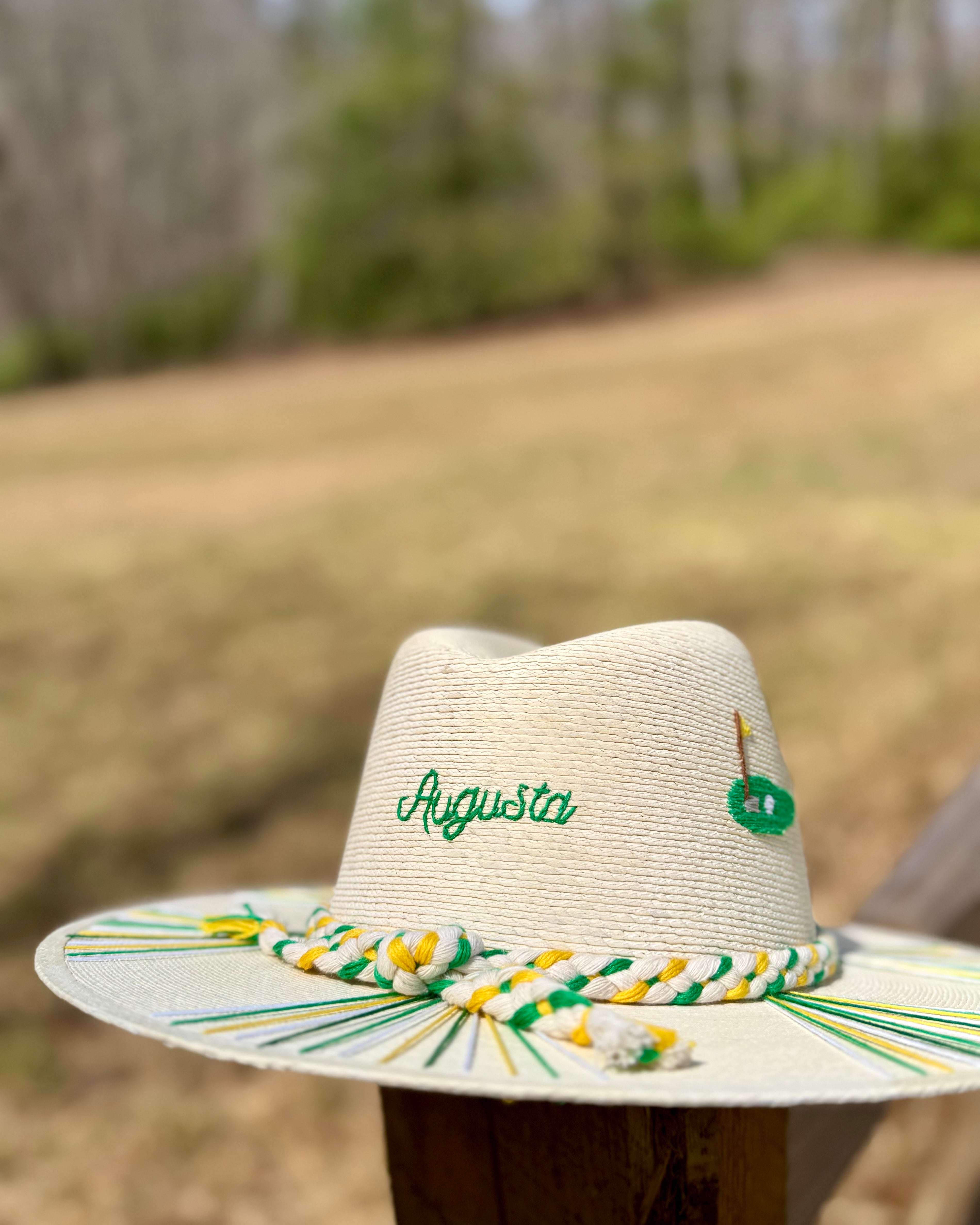 Hole in One Green Palm Hat