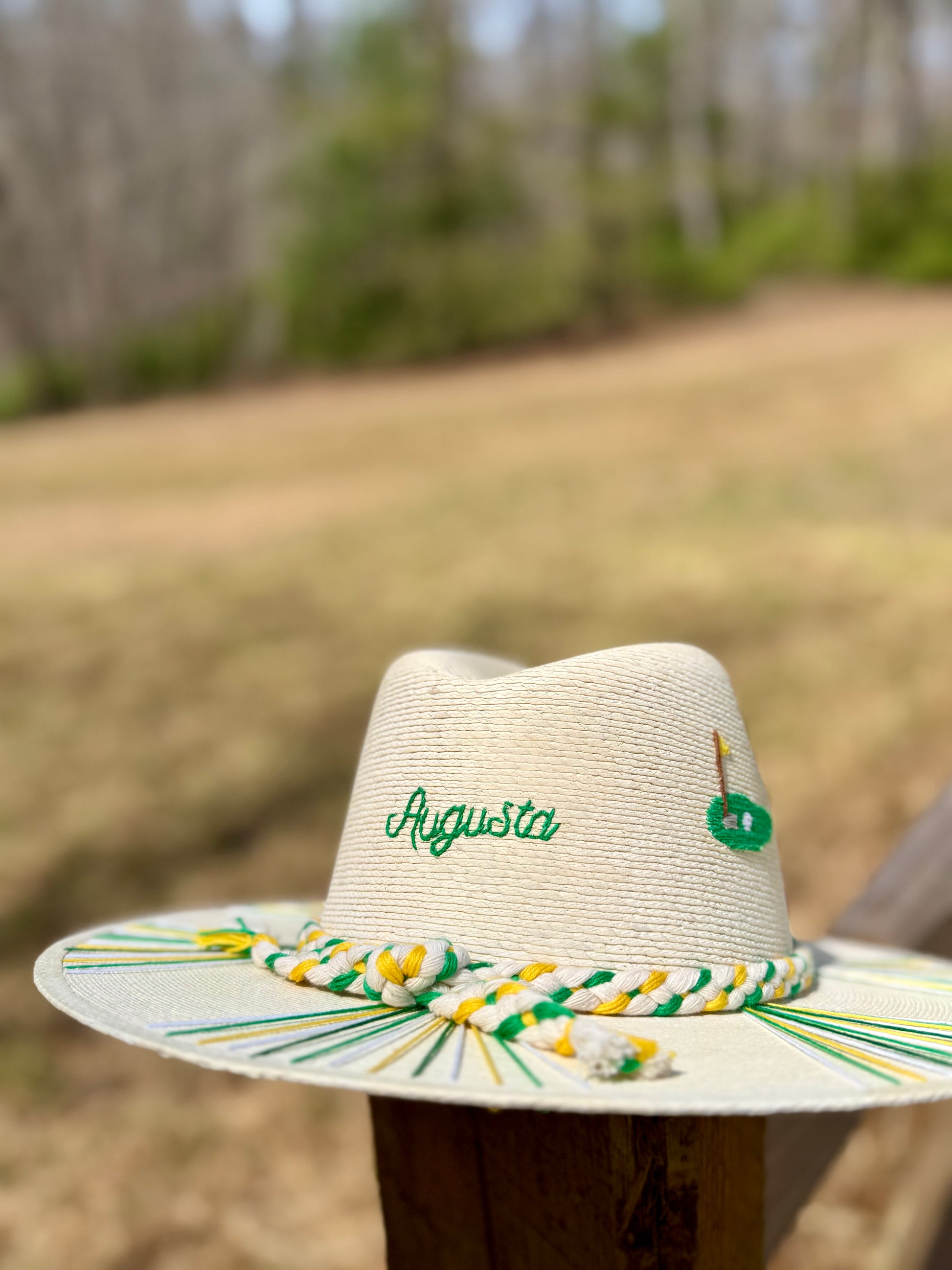 Hole in One Green Palm Hat
