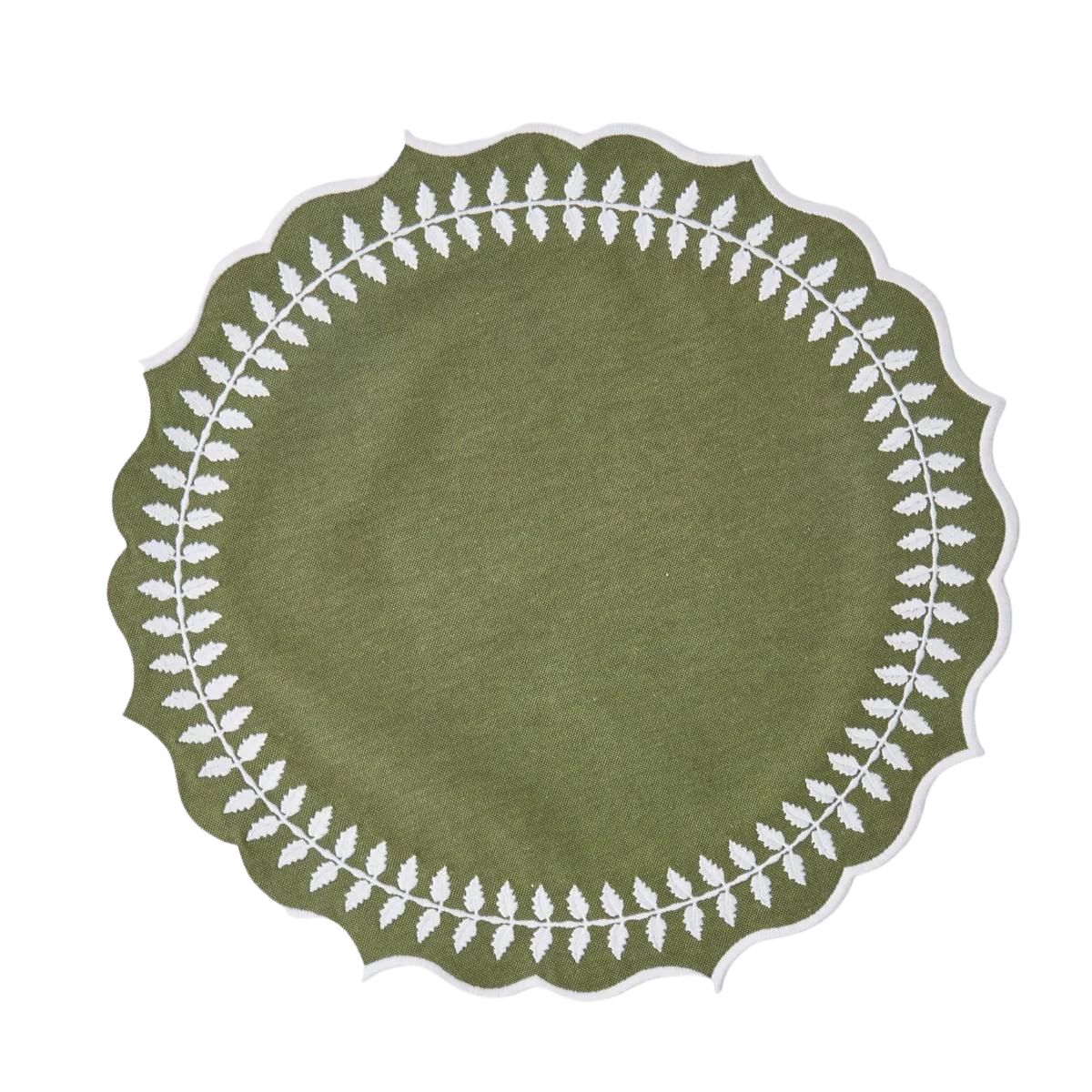 Fern Linen Round Placemats
