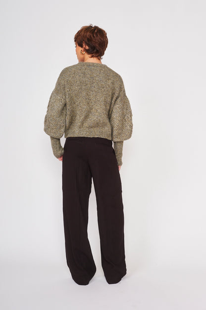 Floral Embroidery Sweater