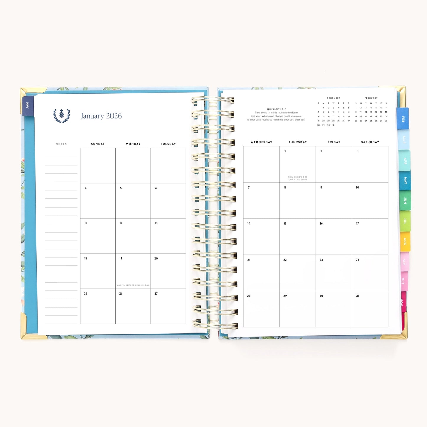 Emily Ley 2026 Faraway Land Spiral Daily Simplified Planner
