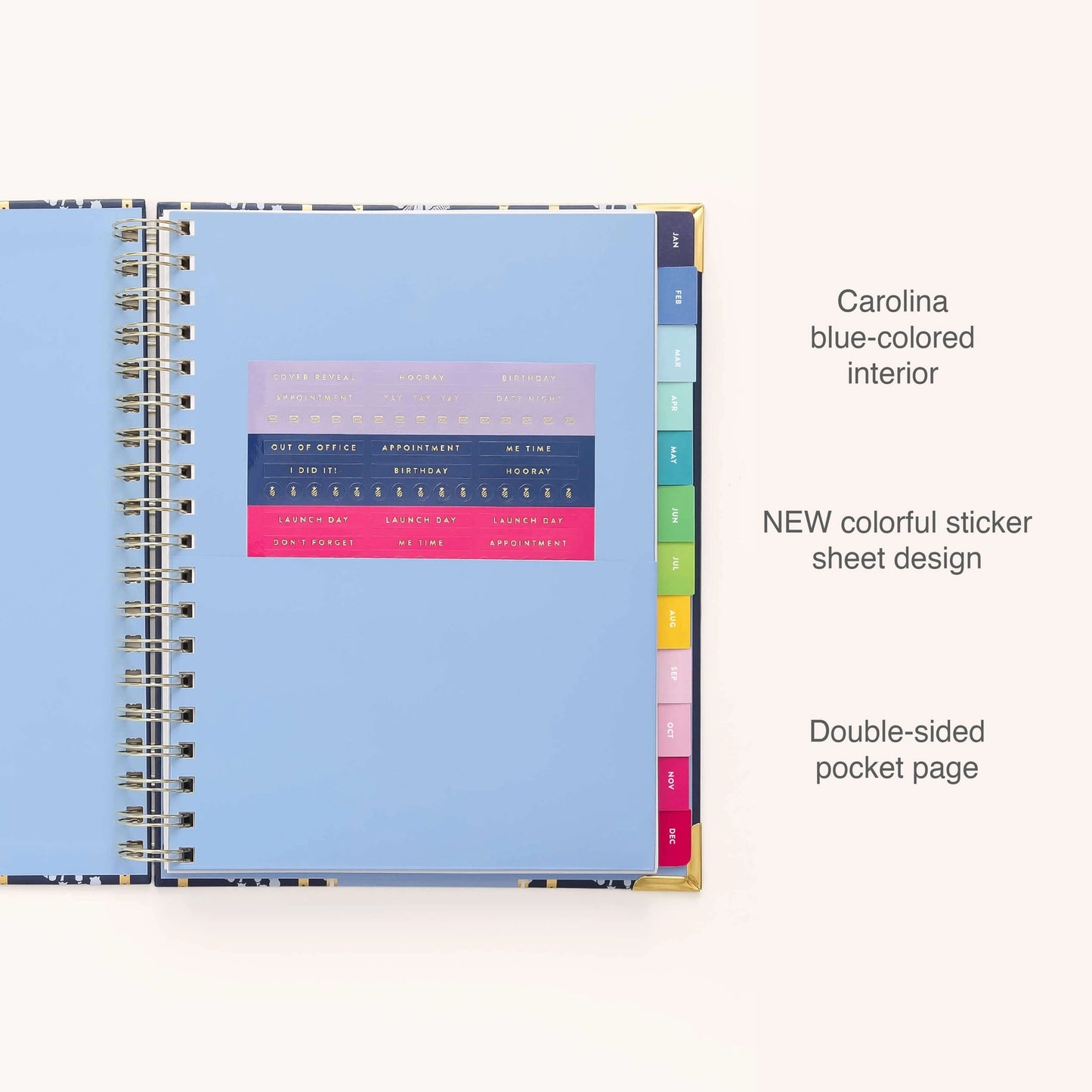 Emily Ley 2026 Poppy Posies Spiral Weekly Simplified Planner
