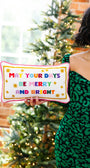 Merry & Bright Needlepoint Pillow