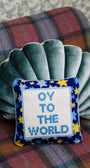 Oy To The World! Needlepoint Pillow