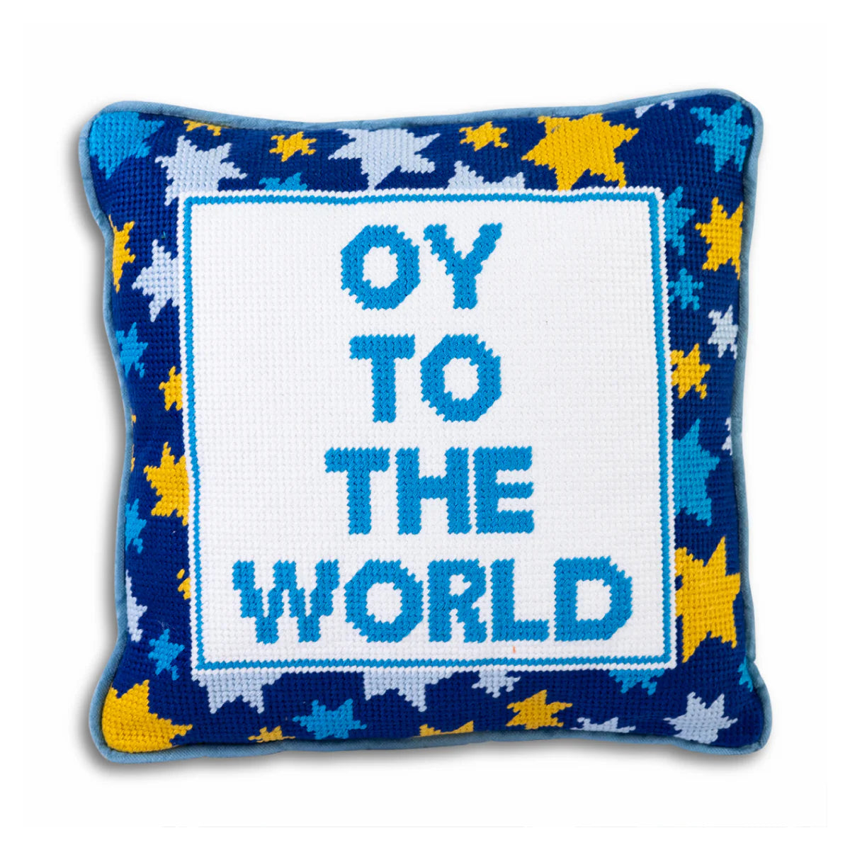 Oy To The World! Needlepoint Pillow