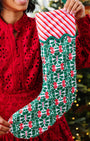 Pomegranate Embroidered Christmas Stocking
