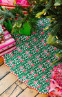 Pomegranate Embroidered Christmas Tree Skirt