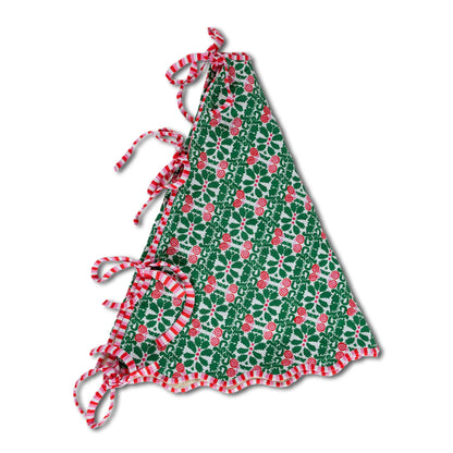 Pomegranate Embroidered Christmas Tree Skirt