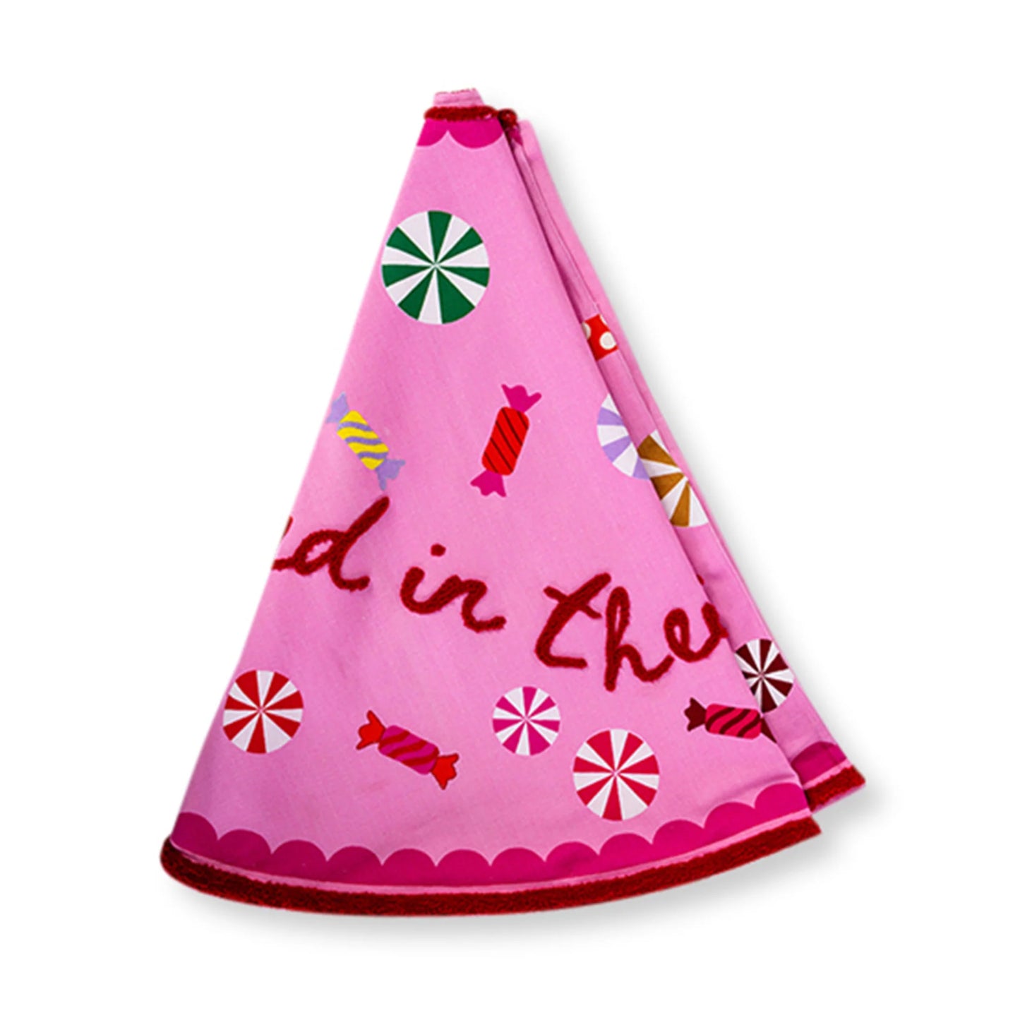 Sugarplums Embroidered Christmas Tree Skirt