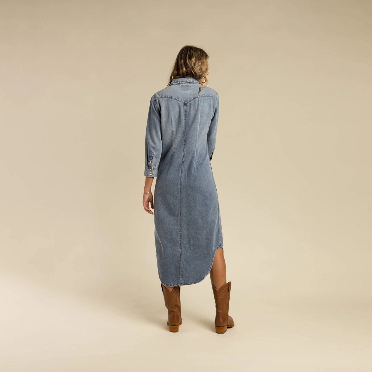 Annie Pearl Snap Shirtdress