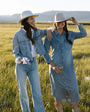 Annie Pearl Snap Shirtdress