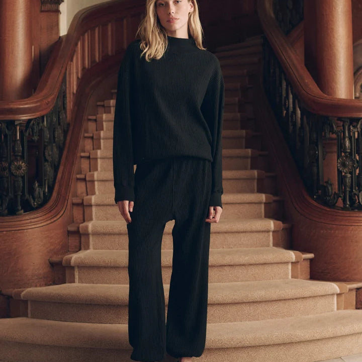The Waffle Mock Neck Sweatshirt.
