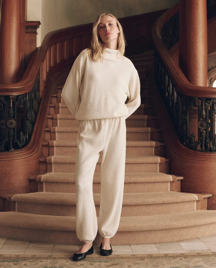 The Waffle Mock Neck Sweatshirt.