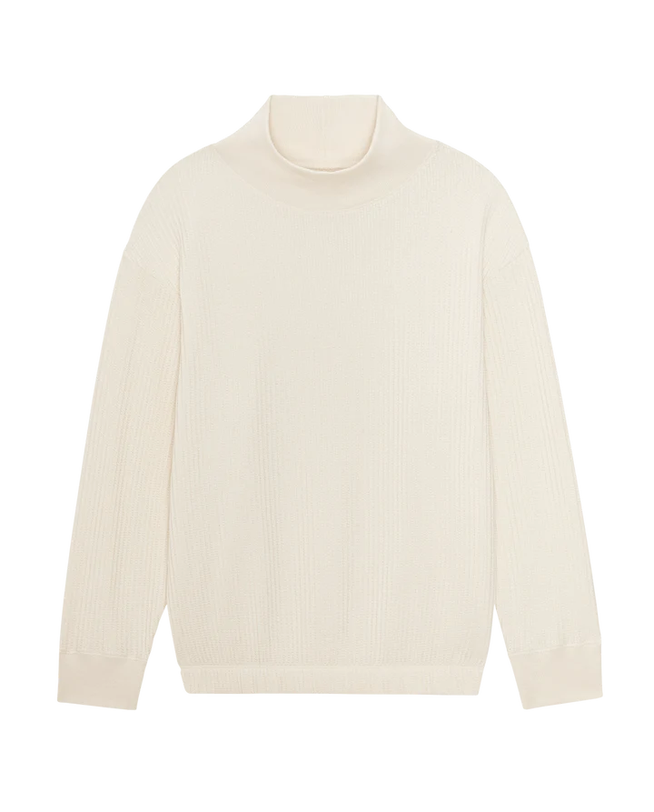 The Waffle Mock Neck Sweatshirt.